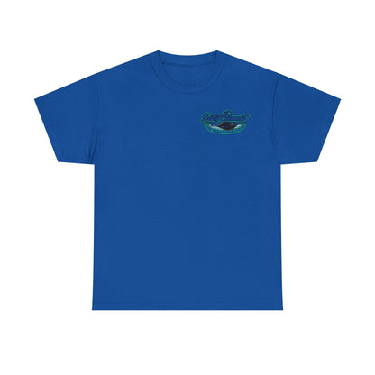 Unisex Heavy Cotton T-Shirt – „Angeln ist Krieg“ – Für alle, die es ernst meinen