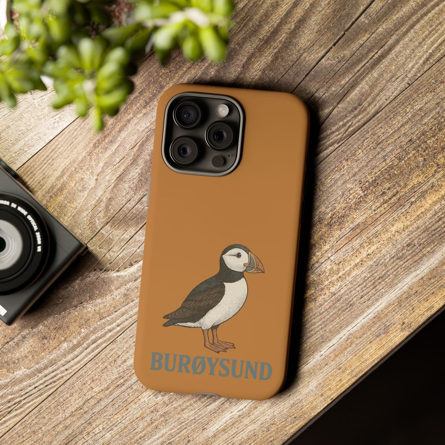 Premium-Handyhülle mit Papageientaucher – Schutz trifft nordische Wildnis
