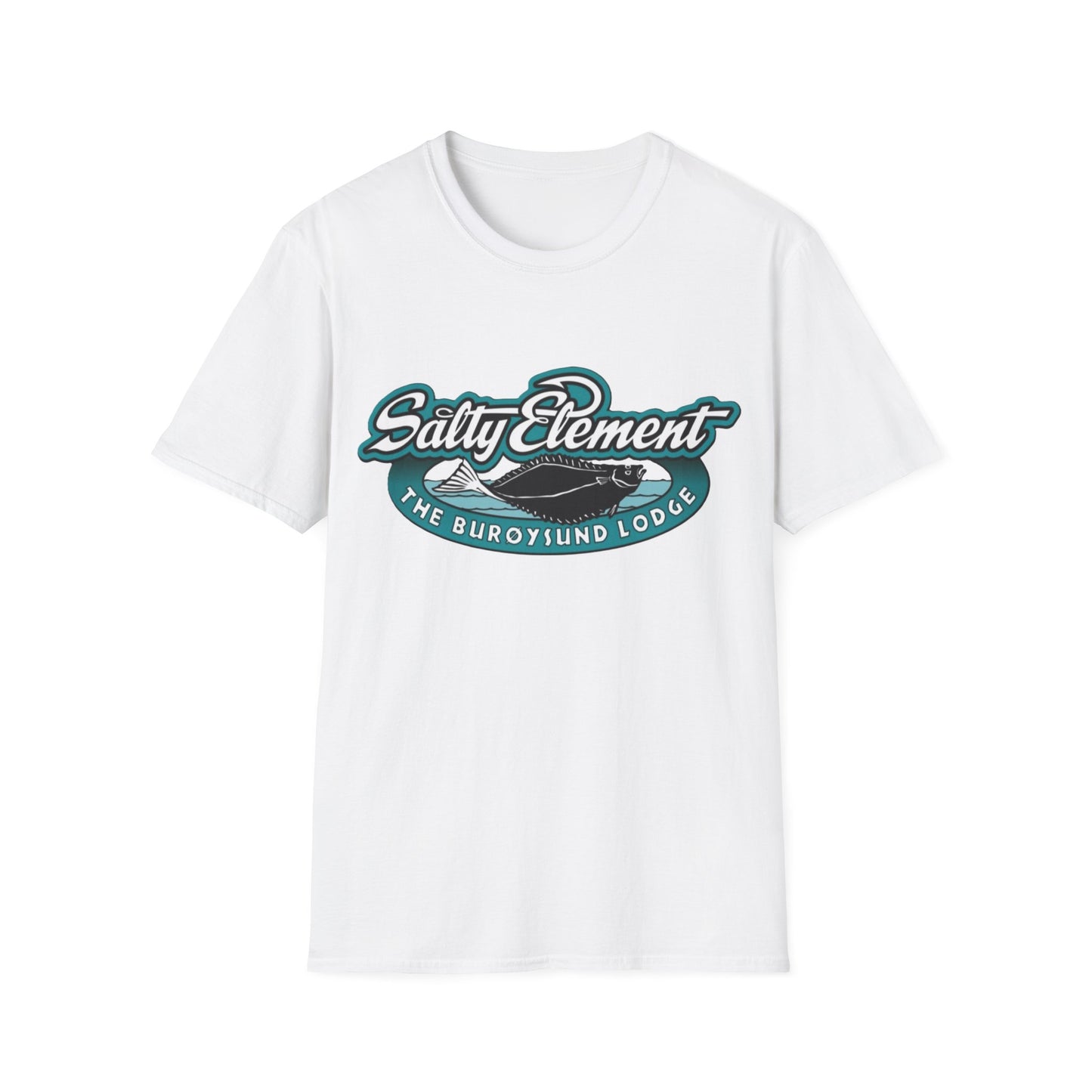 Salty Element Unisex Softstyle T-Shirt - Retro Mountain Lodge Tee