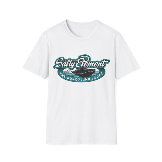 Salty Element Unisex Softstyle T-Shirt - Retro Mountain Lodge Tee